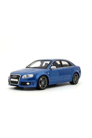 1:18 Ölçek Otto 2007 Audi Rs 4 B7 Sedan Sprint Blue Resin Kapalı Minyatür Model Araba 25cm