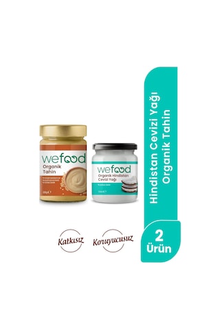 Wefood Organik Hindistan Cevizi Yağı 150 Ml + Wefood Organik Tahin 300 Gr 8683347038060 Diğer