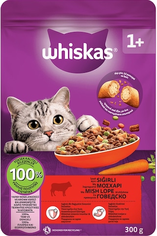 Whiskas Sığırlı Kuru Mama 300 G