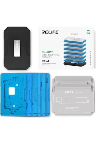 Relife Rl-601t 26'sı 1 Arada Orta Katman Kalay Dikme Bga Reballing Platform Seti Apple Uyumlu iPhone X 16 Pro Max