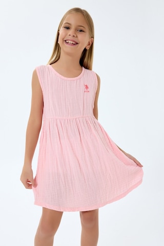 U.s. Polo Assn. Kız Çocuk Pembe Elbise 5274-49888 Pembe