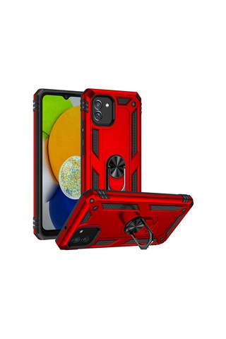 Galaxy A03 Kılıf Zore Vega Kapak Kırmızı