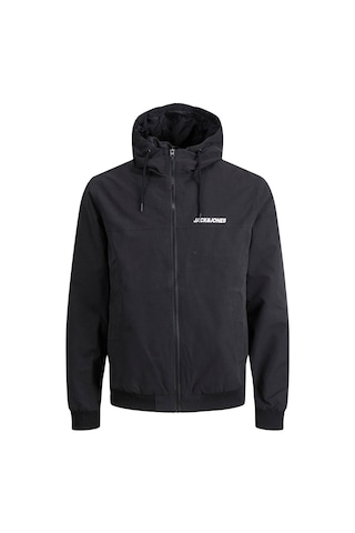 Jack & Jones Erkek Kapüşonlu Siyah Bomber Ceket - 12200208 Siyah