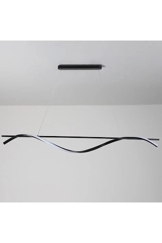 Demirkapı / 100 Cm / Sarkıt Avize / Antrasit Gövde / 3 Renk Işık Antrasit