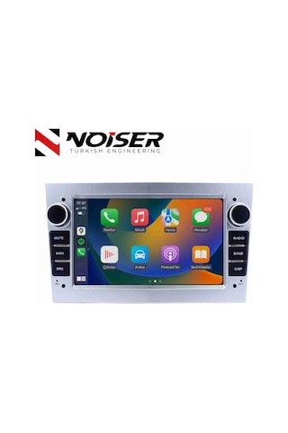 Noiser Opel Sılver 7 Inch Hıgh/st - Astra H - Corsa D - Vectra C - Combo - Zafıra 4 Gb Ram 64 Gb Hafıza Androıd Multımedıa Teyp T5