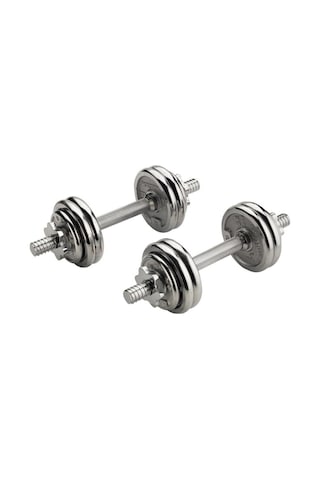 CKSpor 20 KG Krom Dumbell Seti Çantalı Döküm Plaka Dambıl Seti Cks20