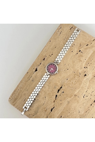 Anka Silver Bordo Saat