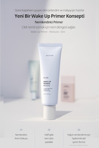 Uzun Süre Nemlendirme Sağlayan Makyaj Bazı Clio Wake Up Primer Moisture