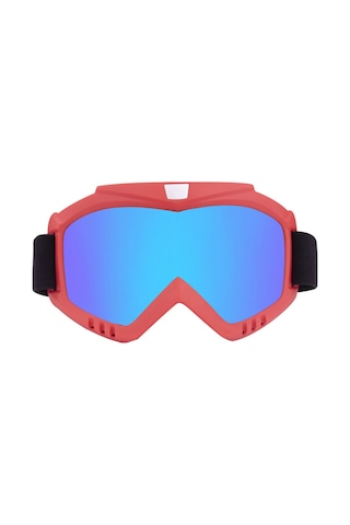 Wezone Kask Uyumlu Offroad Gözlükleri - 368 Model Kırılmaz Pc Lensli 11 Renkli - Toz Ve Rüzgar Koruyucu Moto Spor Gözlüğü Kırmızı Çerçeve Renkli Cam