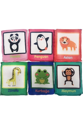 Birlik Oyuncak Babycim Eğitici Hayvanlar Soft Kartları (6 Parçalı