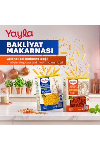 Yayla Doğal Glutensiz Bakliyat Makarnası Çeşitleri 3x250 Gr