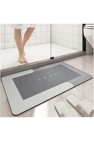 Kaymaz Taban Sihirli Su Emen Banyo, Lavabo Paspası 50 X 70 Cm Banyo Önü Duşakabin Önü Su Emici Sihirli Paspas Karışık-çok Renkli