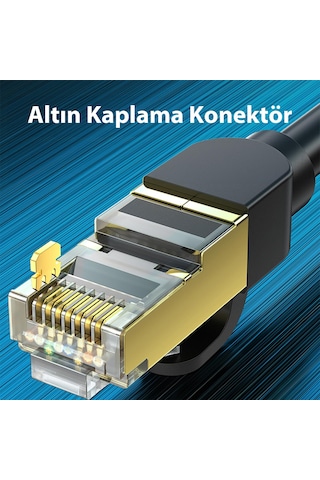 Veggieg Cat8 40gbps 2000mhz Stp Rj45 Ethernet Kablosu 20 Metre