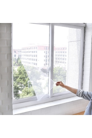 Sones Sinek Böcek Sivrisinek Ağı Kapı Pencere Ağı Ağ Örgü Ekran Perde Koruyucu Sineklik Böcek Dıy, Boyut: 1.3x1.5m Beyaz