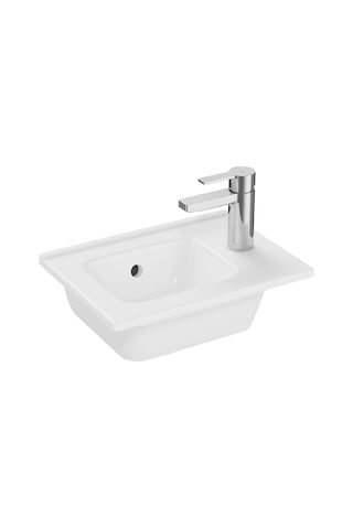 VitrA Mia 7460L003-0029 Etajerli Lavabo Beyaz 40 CM