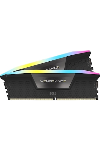 Corsaır Vengeance Rgb Ddr5 Ram 32gb 2x16gb 6200mhz Cl36 Intel Xmp İcue Uyumlu Bilgisayar Belleği - Siyah