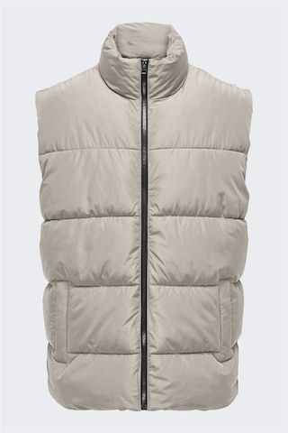 Only & Sons Onsmelvın Lıfe Puffer Vest Otw Vd Erkek Gri Yelek - 22022232
