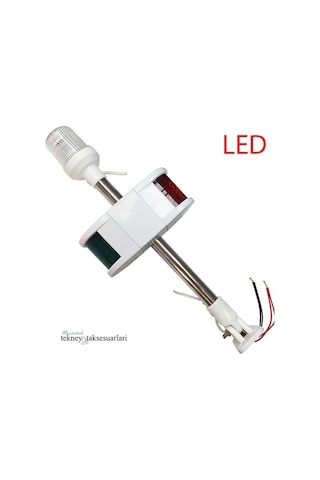 Led Kombine Seyir Feneri. Bayrak Direği 52Cm