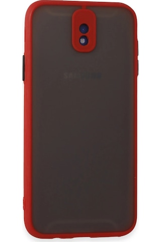 Newface Samsung Galaxy Uyumlu J7 Pro / J730 Kılıf Montreal Silikon Kapak Glblseme - 38 - Kırmızı