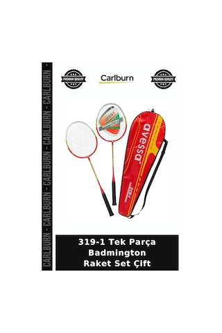 Özel Seri 319-1 Tek Parça Badmington Raket Set Çift Açık Hava Spor Oyun