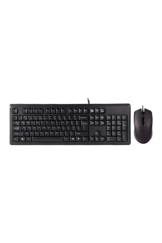 A4 Tech Kr-9276, Siyah, Usb Kablolu, Türkçe Q, Multimedya, Klavye Mouse Set