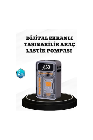 150 Psı Kablosuz Şarjlı Hava Pompası Led Ekranlı Ve Otomatik Kapanma Özellikli