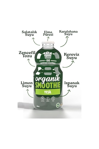 Elite Naturel Organik Yeşil Smoothıe 946 Ml