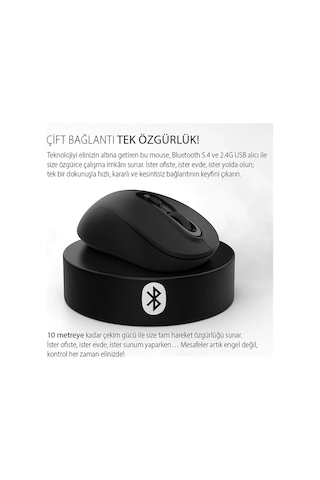Inca Iwm-288t Bluetooth + Wıreless Ergonomıc Desıgn Sılent Mouse Diğer
