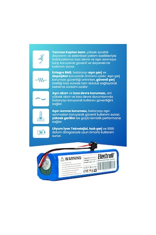 Wiami Fx-10 Uyumlu Batarya 5200mah Pil Robot Süpürge Bataryası Değişimi