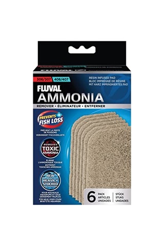 Fluval Amonyak Çıkarıcı Pedler, Fluval 307 Ve 407 Dış Filtre İçin, 6'li Paket