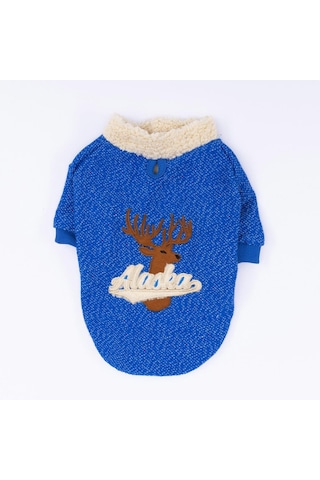 Pawstar Sax Mavi Alaska Esnek, Küçük Irk Triko Köpek Trikosu