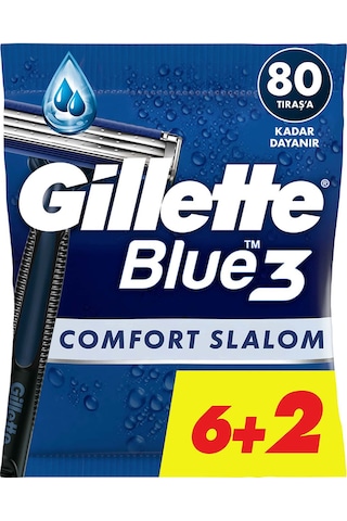 Gillette Blue3 Slalom Kullan At Tıraş Bıçağı 8 Adet