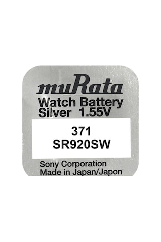 Murata 371 SR920SW Saat Pili