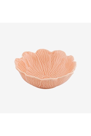 Bordallo Pinheiro Pembe Seramik Servis Kasesi 17 Cm