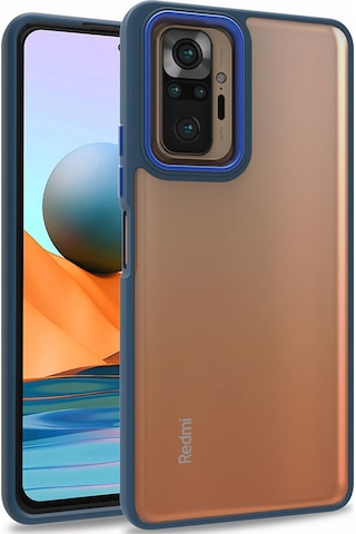 Zore Redmi Note 10 Pro Kılıf Msra Flora Kapak - Kırmızı Kırmızı