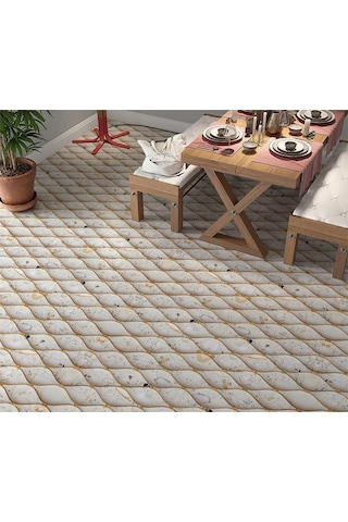 Yer Kaplama Zemin Kaplama Folyosu 65x130 Cm 3d Soyut Karo