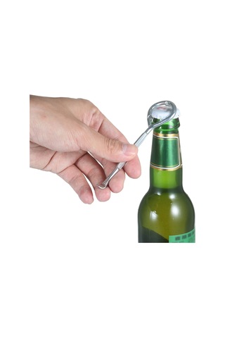 Yuntech01 6 Adet Çelik Anahtar Zinciri 2'li 1: Bira Şişesi Ve Konserve Açıcı - El İşlemli, Dayanıklı, Gümüş Rengi Diğer