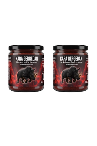 Kara Gergedan Doğal Destek Enerjik Yaşam 240 Gr X 2 Adet