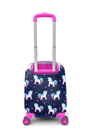 Coral High Kids Lacivert Pembe Unicorn Desenli Çocuk Valizi 16713 Lacivert - Pembe
