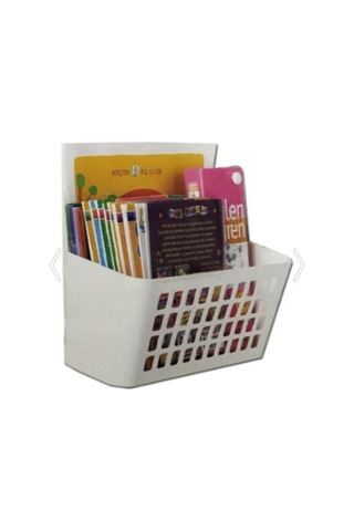 Pratik Ve Şık Asılabilir Dolap Düzenleyici Sepet, 24x10x25 Cm, Beyaz Renk Plastik Beyaz 24 X 24 Um Diğer