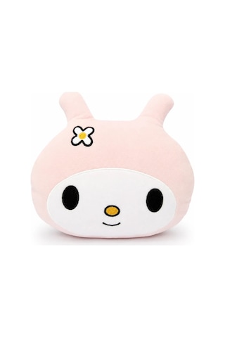 30 Cm My Melody Peluş Yastık Melodi Yastık Sevimli Tavşan Tasarımlı Yumuşak Peluş Oyuncak - 30 Cm Pudra - Beyaz