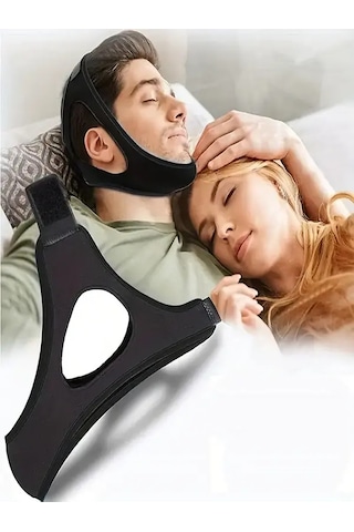 Unisex Ayarlanabilir Uyku Horlama Önleyici Çene Bandı Horlama Engelleme Maskesi