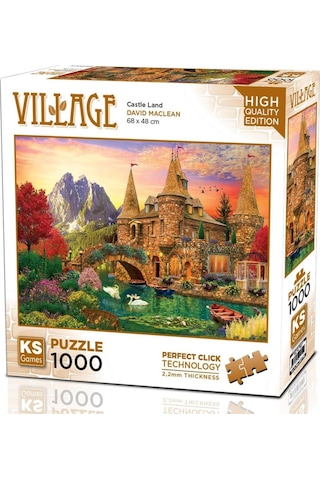 Ks Games 1000 Parça Kale Ülkesi Puzzle - David Maclean