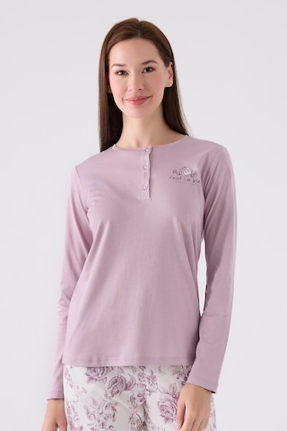 Arnetta 3119 Uzun Kol Kadın Pijama Takımı Lila