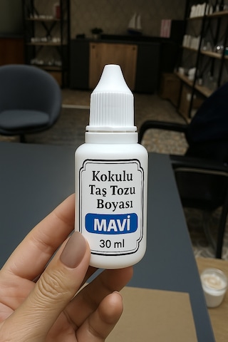 Mavi Renk - Kokulu Taş Tozu Boyası - 30 Ml