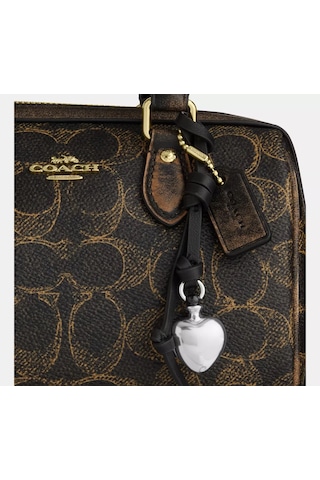 Coach Mini Rowan Crossbody Kadın Çanta Altın - Siyah