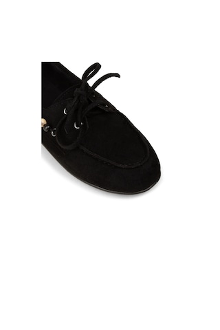 Deery Kadın Siyah Bağcıklı Loafer Ayakkabı - K2903zsyhm01