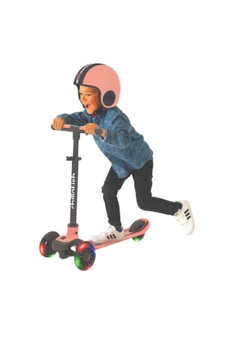 Chillafish Scotti Glow 3 Tekerlekli Işıklı Scooter - Flamingo Açık Pembe