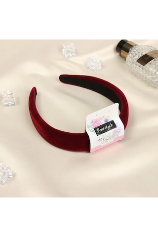 Queen Fair Saç Bandı Janet Classic Kadife 270373199 Bordo