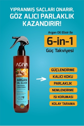 Argan Yağlı Çift Fazlı Fön Suyu-400ml